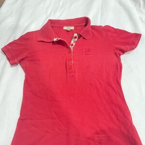 Burberry Vibrant Red Polo Shirt